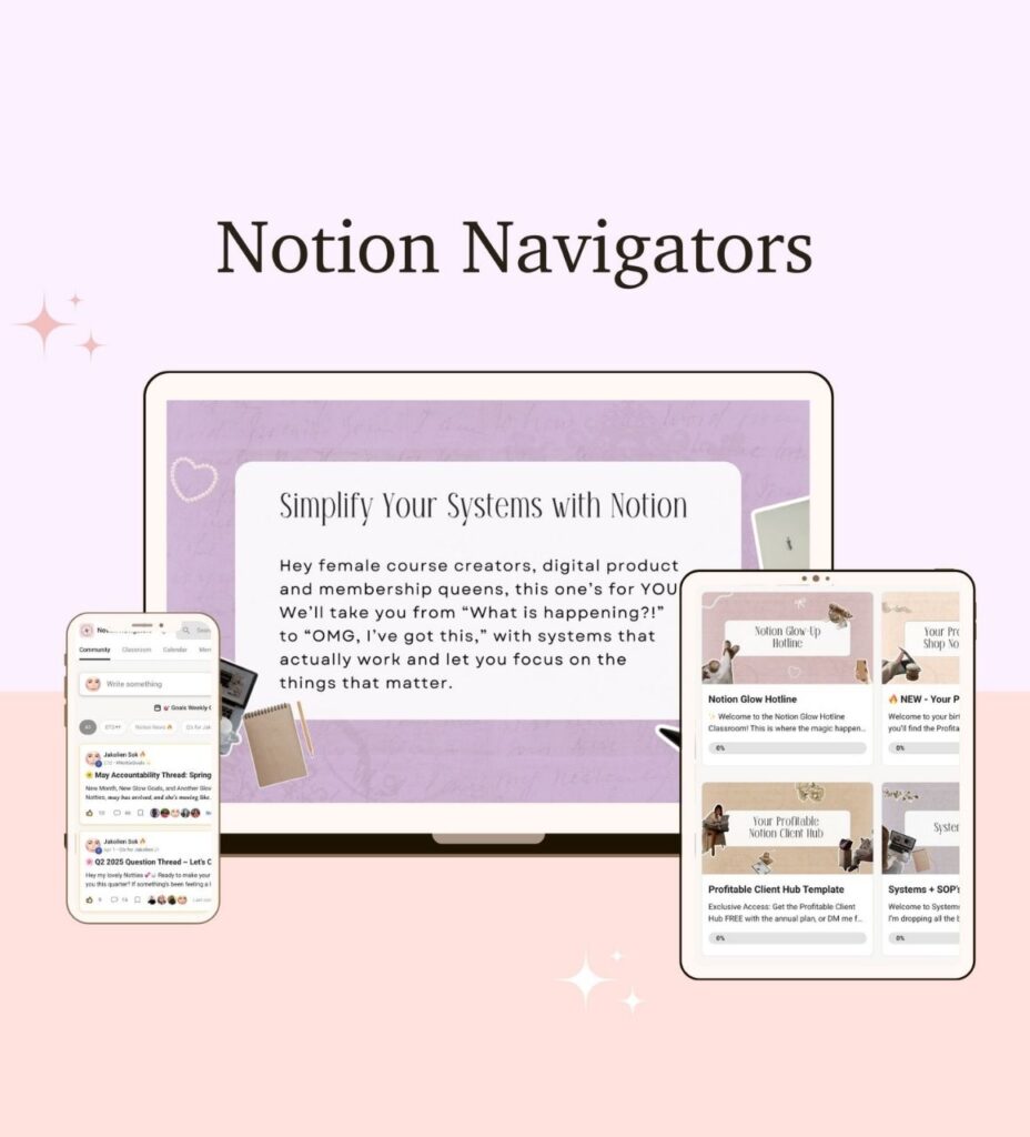 Membership Notion Navigators - Jacky + Co.