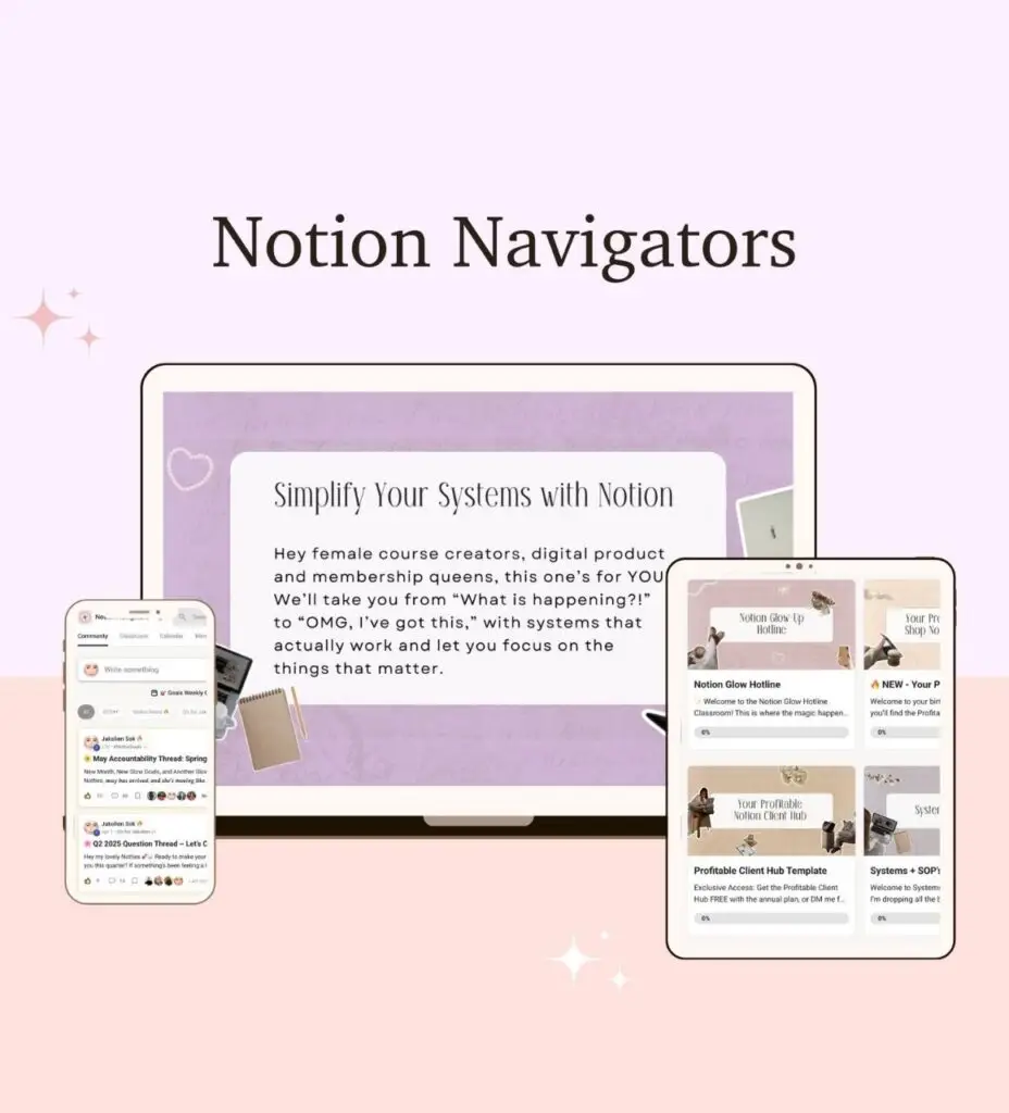 Membership Notion Navigators - Jacky + Co.